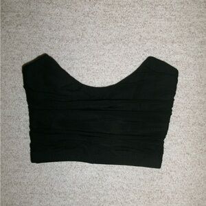 Oh Polly Black Crop Top